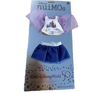 Disney nuiMOs Plush Outfit Shimmery Purple Jacket Castle Tank & Skirt 50th Anniv